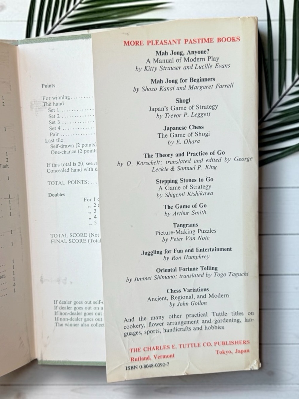 Vintage Mah Jong Handbook Hardcover Eleanor Noss Whitney Tuttle Mahjong Guide - Picture 5 of 12